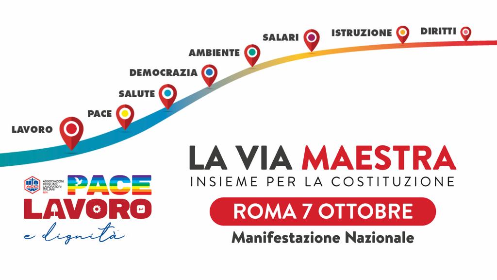 “Insieme per la Costituzione”, il 7 ottobre manifestazione a Roma